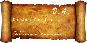 Darabos Ancilla névjegykártya